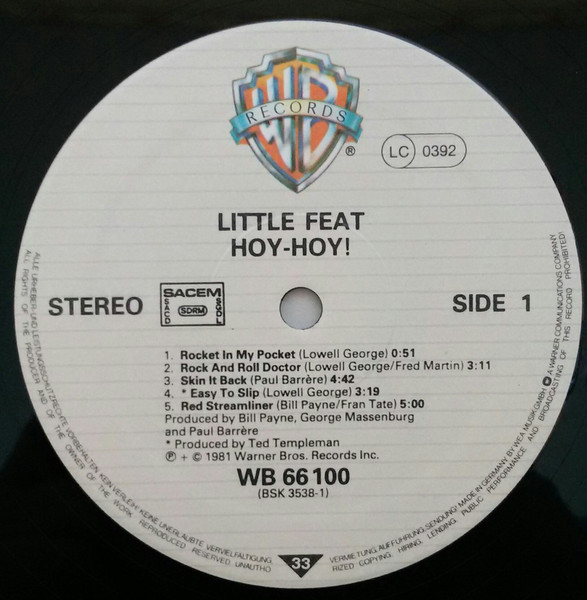 Little Feat - Hoy-Hoy! | Warner Bros. Records (WB 66 100) - 4 Little Feat - Hoy-Hoy! | Warner Bros. Records (WB 66 100) - 4