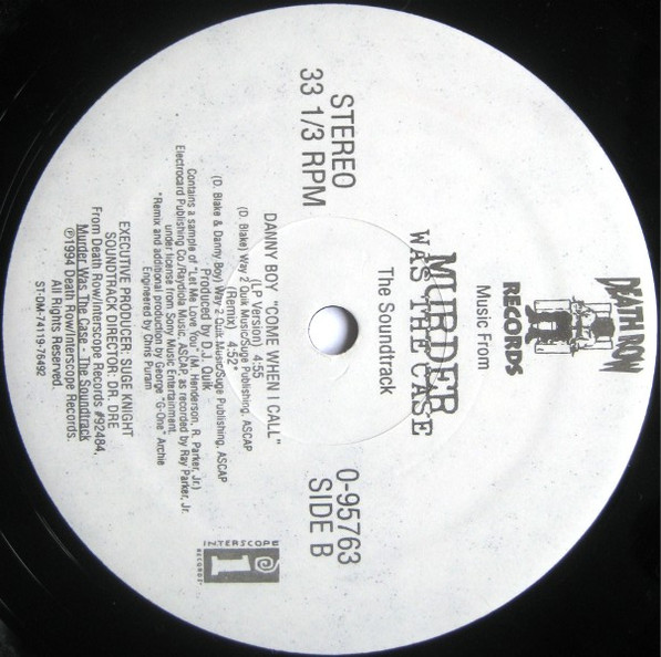 Sam Sneed / Danny Boy - U Better Recognize / Come When I Call | Death Row Records (95763-0) - 4 Sam Sneed / Danny Boy - U Better Recognize / Come When I Call | Death Row Records (95763-0) - 4