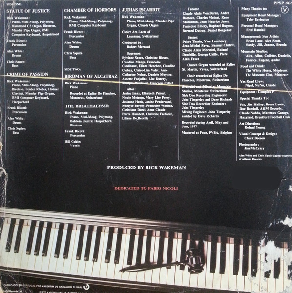 Rick Wakeman - Rick Wakeman's Criminal Record | A&M Records (4660) - 2