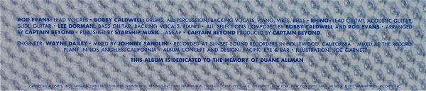 Captain Beyond - Captain Beyond | Capricorn Records (CP 0105) - 4