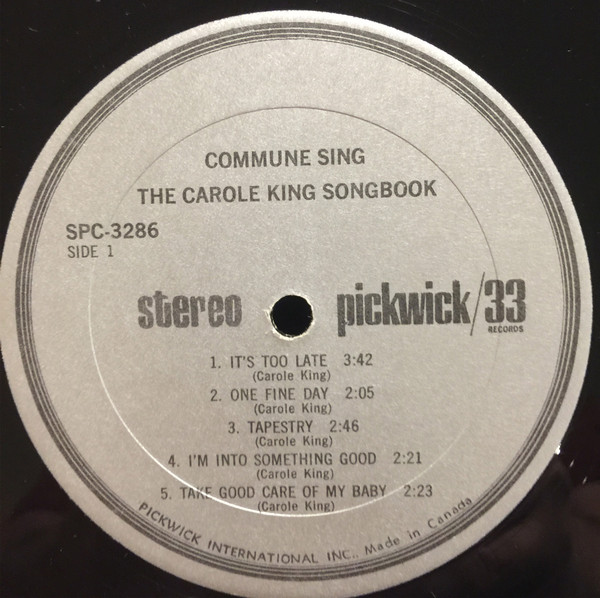 Commune - Sing Songs Of Writer Carole King | Pickwick/33 Records (SPC-3286) - 3 Commune - Sing Songs Of Writer Carole King | Pickwick/33 Records (SPC-3286) - 3