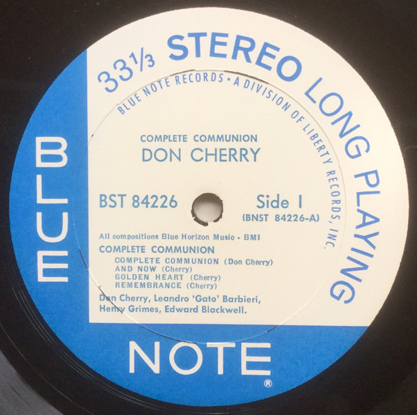 Don Cherry - Complete Communion | Blue Note (BST 84226) - 3