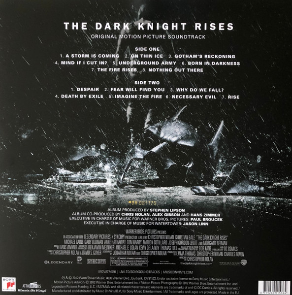 Hans Zimmer - The Dark Knight Rises (Original Motion Picture Soundtrack) | Music On Vinyl (MOVATM295) - 2 Hans Zimmer - The Dark Knight Rises (Original Motion Picture Soundtrack) | Music On Vinyl (MOVATM295) - 2