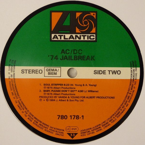AC/DC - '74 Jailbreak | Atlantic (780 178-1) - 4