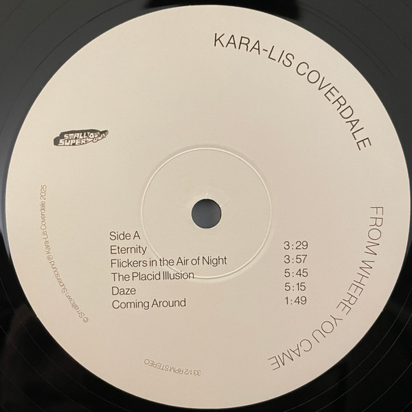 Kara-Lis Coverdale - From Where You Came | Smalltown Supersound (STS420LP) - 3 Kara-Lis Coverdale - From Where You Came | Smalltown Supersound (STS420LP) - 3