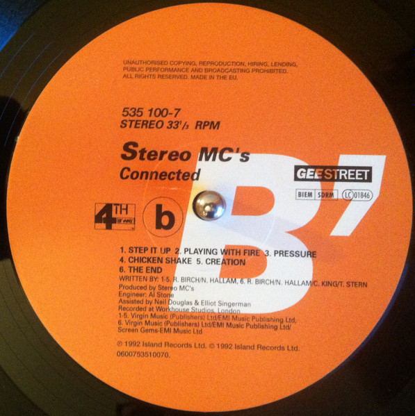 Stereo MC's - Connected | 4th & Broadway (535 100-7) - 4 Stereo MC's - Connected | 4th & Broadway (535 100-7) - 4