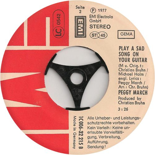 Peggy March - Now It's Your Turn | EMI (1C006-32 215) - 4