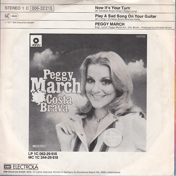 Peggy March - Now It's Your Turn | EMI (1C006-32 215) - 2