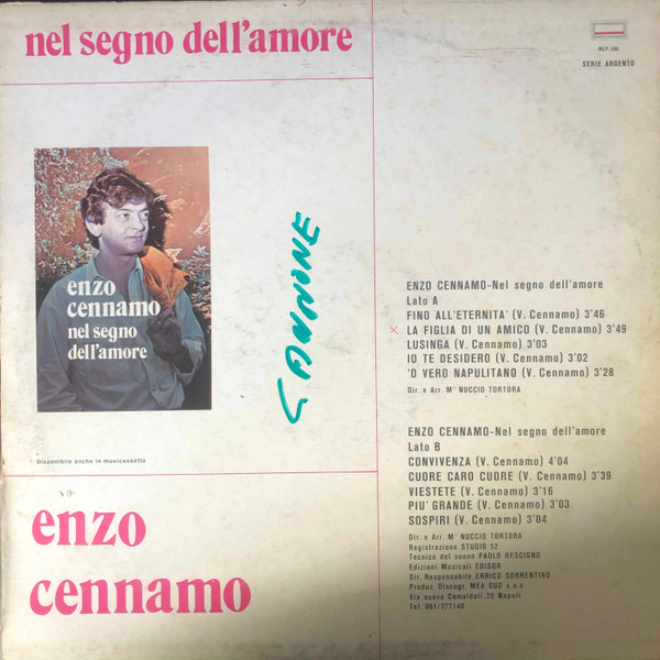 Vincenzo Cennamo - Nel Segno Dell'Amore | M.E.A. Sud (MLP 596) - 2 Vincenzo Cennamo - Nel Segno Dell'Amore | M.E.A. Sud (MLP 596) - 2