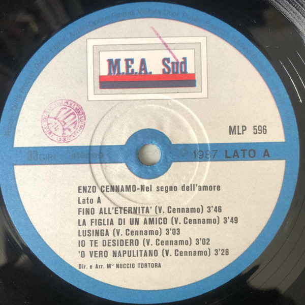 Vincenzo Cennamo - Nel Segno Dell'Amore | M.E.A. Sud (MLP 596) - 4 Vincenzo Cennamo - Nel Segno Dell'Amore | M.E.A. Sud (MLP 596) - 4