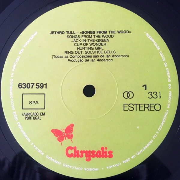 Jethro Tull - Songs From The Wood | Chrysalis (6307 591) - 3