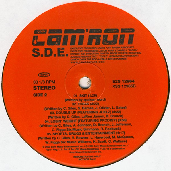 Cam'ron - S.D.E. | Epic (E2S 12964) - 3