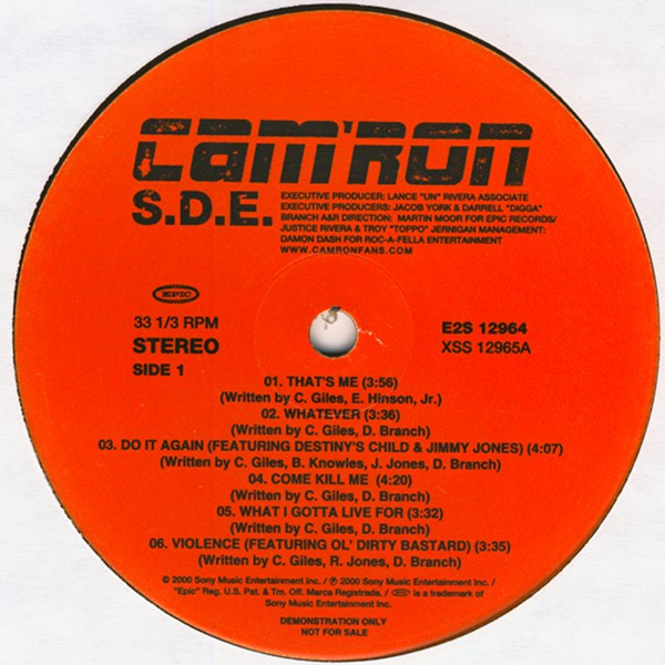 Cam'ron - S.D.E. | Epic (E2S 12964) - 2