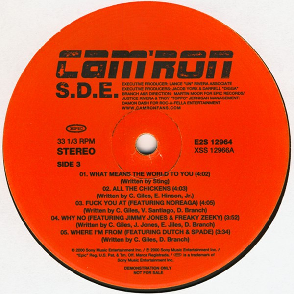 Cam'ron - S.D.E. | Epic (E2S 12964) - 4