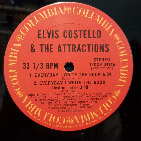 Elvis Costello & The Attractions - Everyday I Write The Book | Columbia (12CXP 04115) - 2