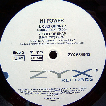 Hi Power - Simba Groove | ZYX Records (ZYX 6369-12) - 4