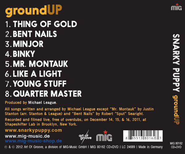 Snarky Puppy - groundUP | Art Of Groove (MIG 80162 CD+DVD) - 4