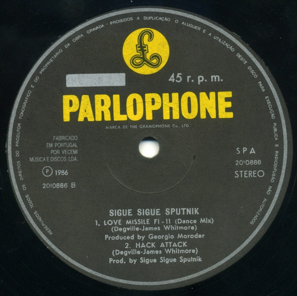 Sigue Sigue Sputnik - Love Missile F1-11 | Parlophone (2010886) - 4