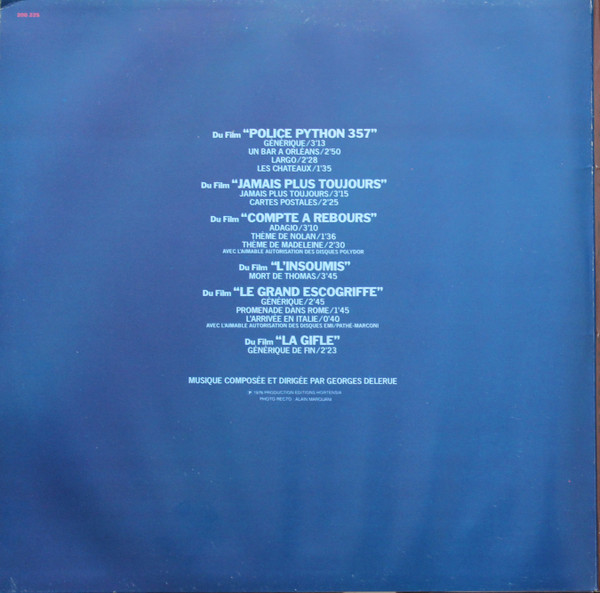 Georges Delerue - Les Plus Belles Musiques De Films Volume 1 & 2 | Barclay (200.225) - 3