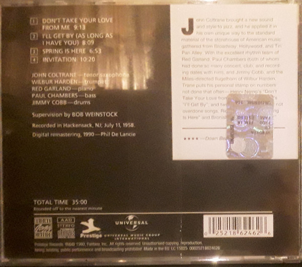 John Coltrane - Standard Coltrane | Original Jazz Classics (00025218624626) - 2 John Coltrane - Standard Coltrane | Original Jazz Classics (00025218624626) - 2