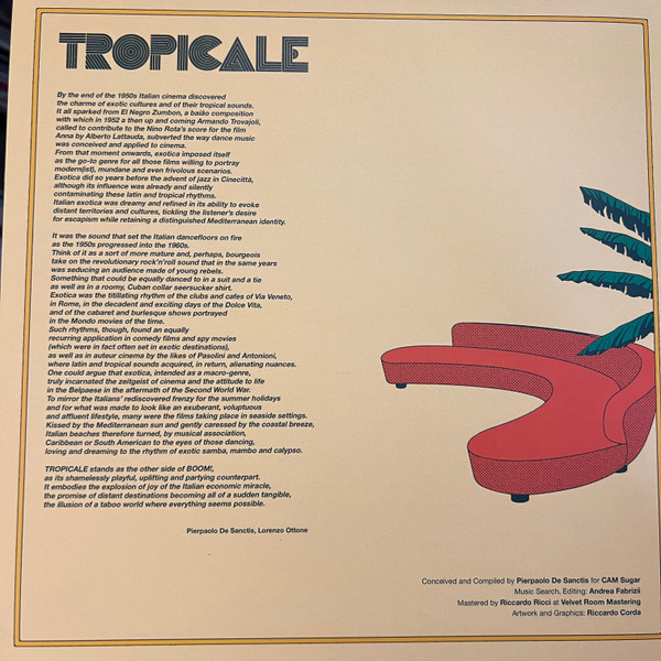 Various - Tropicale – When La Dolce Vita Discovered Exotica, Calypso, Mambo, Samba And Other Tropical Rhythms (1959-1969) | Cam Sugar (CS020) - 2 Various - Tropicale – When La Dolce Vita Discovered Exotica, Calypso, Mambo, Samba And Other Tropical Rhythms (1959-1969) | Cam Sugar (CS020) - 2