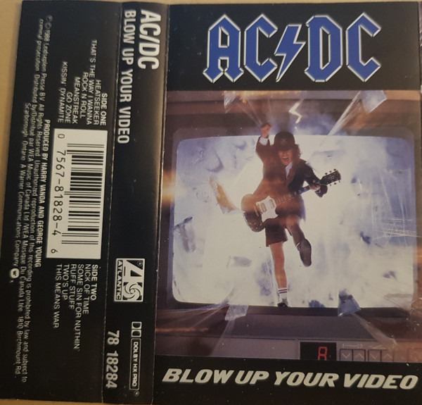 AC/DC - Blow Up Your Video [Cassette] | Atlantic (78 18284) - 3