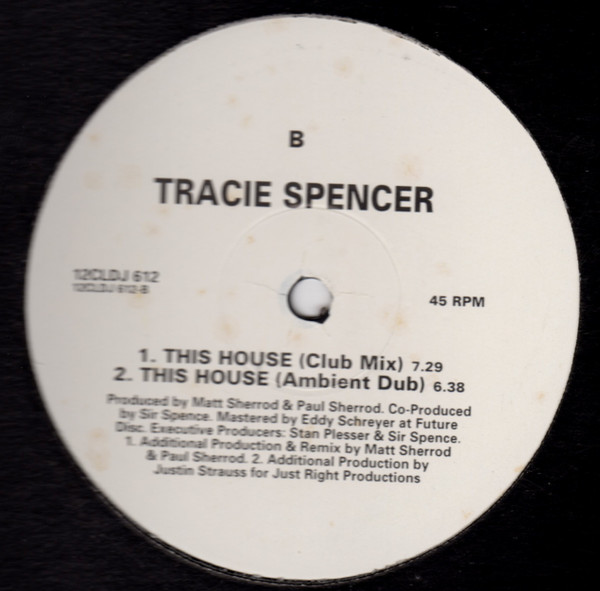 Tracie Spencer - This House | Capitol Records (12CLDJ 612) - 2