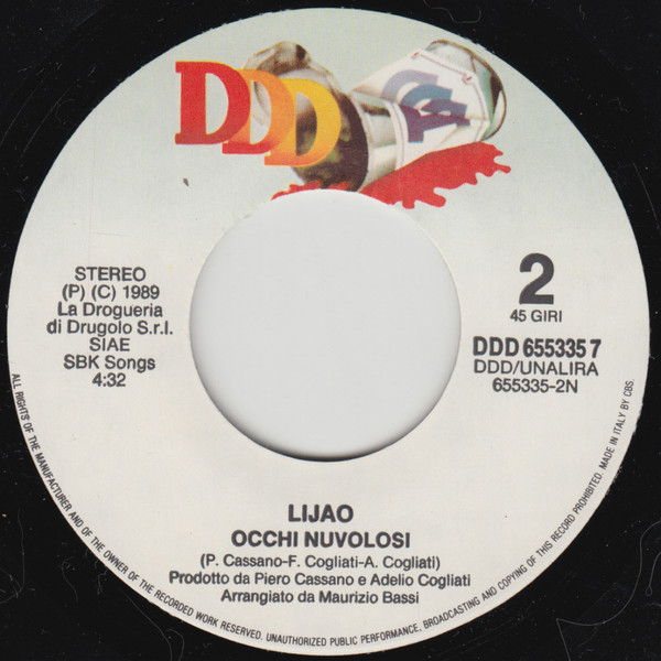 Lijao - L'Odore Della Notte / Occhi Nuvolosi | DDD (DDD 655335 7) - 4