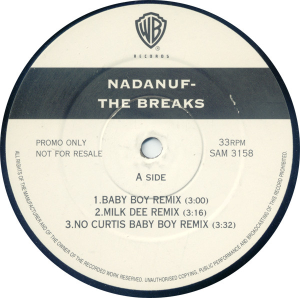 Nadanuf - The Breaks | Warner Bros. Records (SAM 3158) - main