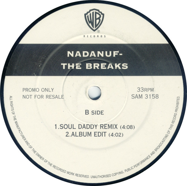 Nadanuf - The Breaks | Warner Bros. Records (SAM 3158) - 2