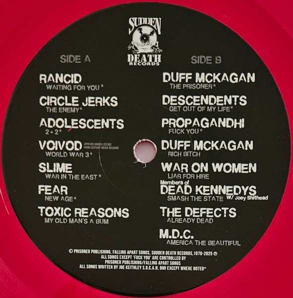 Various - D.O.A. No Escape From What You Are (Limited Edition - Cherry Red Vinyl) [Vinyl] | Sudden Death Records (SDR-0140) - 3