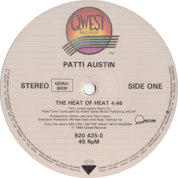 Patti Austin - The Heat Of Heat | Qwest Records (920 425-0)