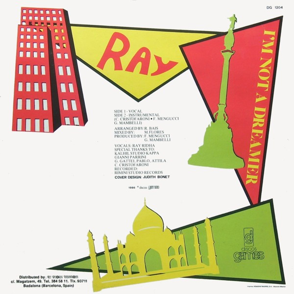 Ray - I'm Not A Dreamer | Discos Games (DG-1204) - 2