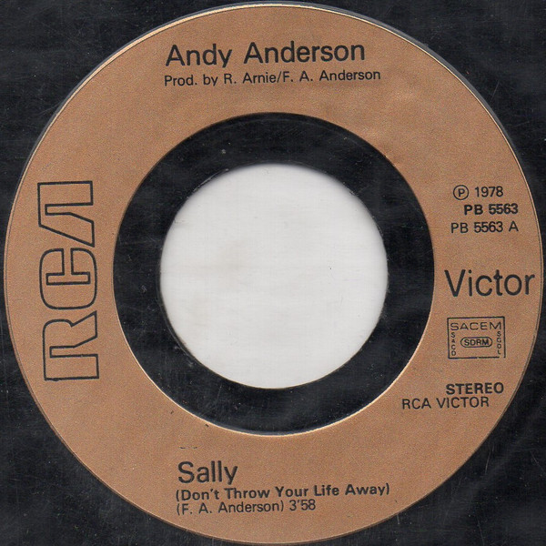 Frederick A. Anderson - Sally -  (Don't Throw Your Life Away) / Doing It To Me | RCA Victor (PB 5563) - 3