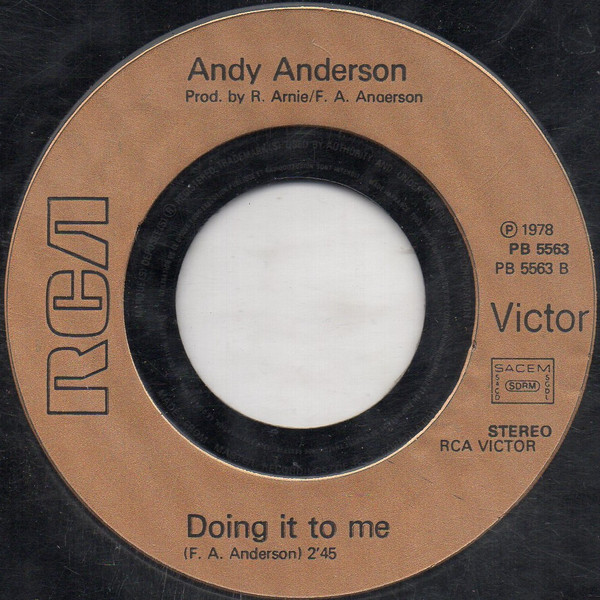 Frederick A. Anderson - Sally -  (Don't Throw Your Life Away) / Doing It To Me | RCA Victor (PB 5563) - 4