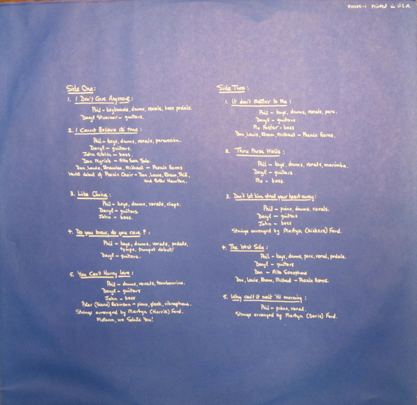 Phil Collins - Hello, I Must Be Going! | Atlantic (80035-1) - 4