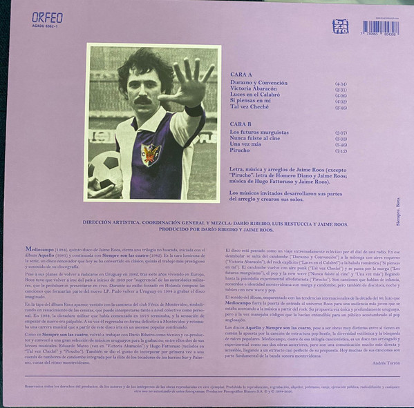 Jaime Roos - Mediocampo | Bizarro Records (6362-1) - 2