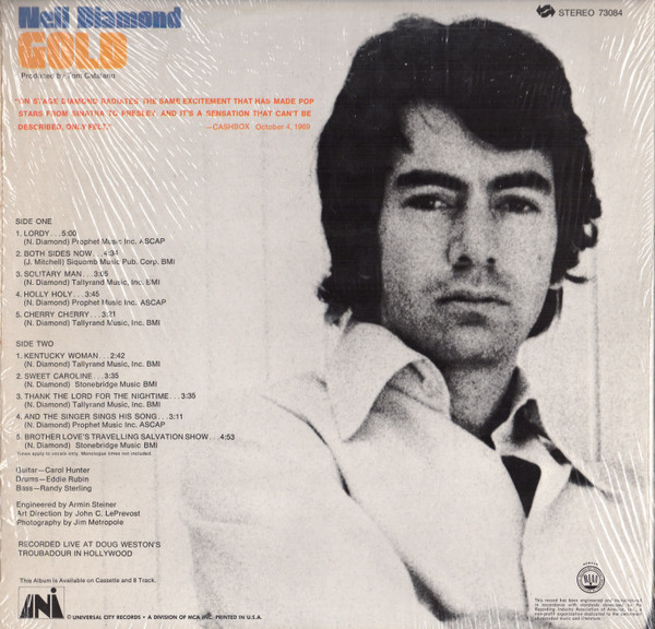 Neil Diamond - Gold | UNI Records (73084) - 2