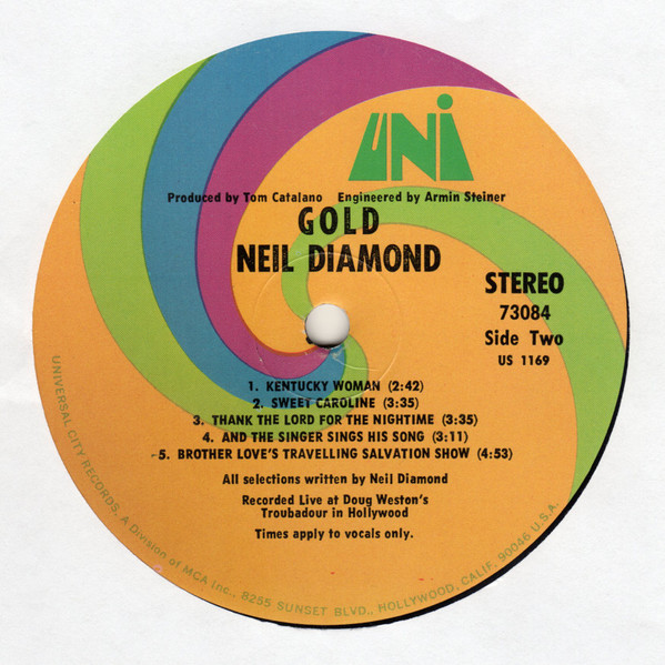 Neil Diamond - Gold | UNI Records (73084) - 4