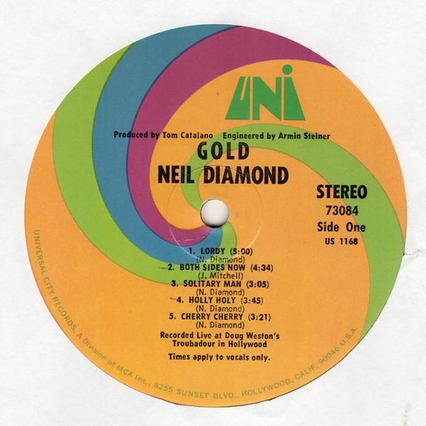Neil Diamond - Gold | UNI Records (73084) - 3