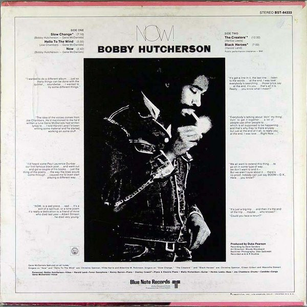 Bobby Hutcherson Featuring Harold Land - Now! | Blue Note (BST-84333) - 2