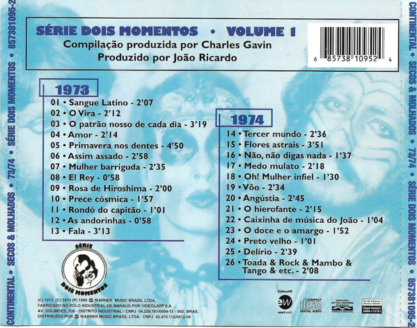 Secos & Molhados - 1973 / 1974 | Continental EastWest (857381095-2) - 2 Secos & Molhados - 1973 / 1974 | Continental EastWest (857381095-2) - 2