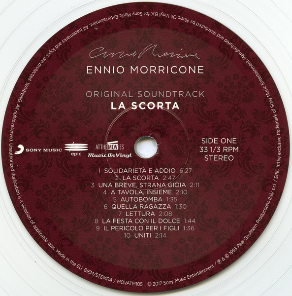 Ennio Morricone - La Scorta (Colonna Sonora Originale) | Epic (MOVATM105) - 3 Ennio Morricone - La Scorta (Colonna Sonora Originale) | Epic (MOVATM105) - 3