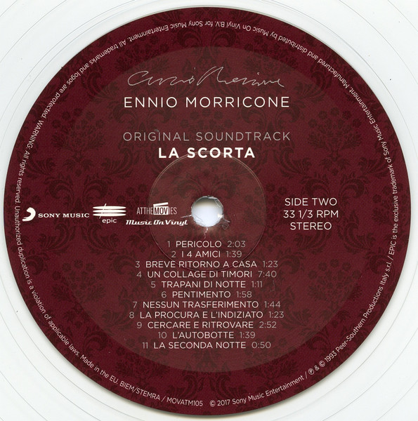 Ennio Morricone - La Scorta (Colonna Sonora Originale) | Epic (MOVATM105) - 4 Ennio Morricone - La Scorta (Colonna Sonora Originale) | Epic (MOVATM105) - 4