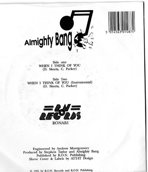 Almighty Bang - When I Think Of You | R.O.N. Records (RONAB1) - 2 Almighty Bang - When I Think Of You | R.O.N. Records (RONAB1) - 2