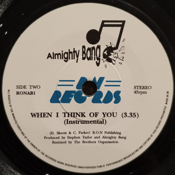 Almighty Bang - When I Think Of You | R.O.N. Records (RONAB1) - 4 Almighty Bang - When I Think Of You | R.O.N. Records (RONAB1) - 4