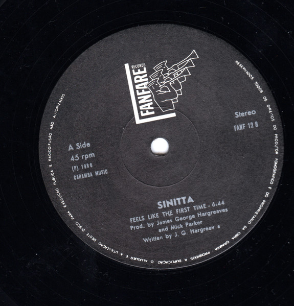Sinitta - Feels Like The First Time | Fanfare Records (FANF 12 8) - 3