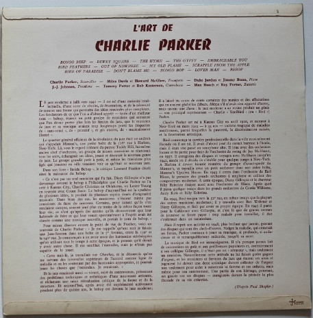 Charlie Parker - L'Art De Charlie Parker | Guilde Du Jazz (J 1241) - 2