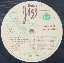 Charlie Parker - L'Art De Charlie Parker | Guilde Du Jazz (J 1241) - 3
