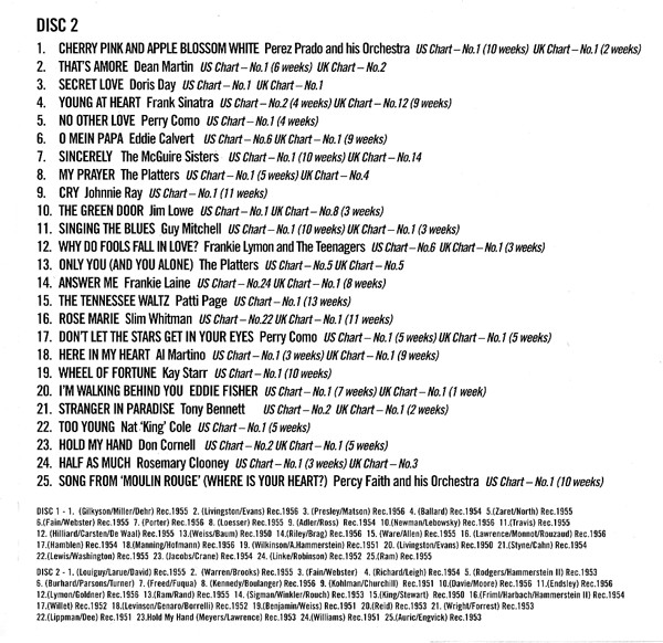 Various - Top 10 Hits Of The '50s | Not Now Music (NOT2CD206) - 4 Various - Top 10 Hits Of The '50s | Not Now Music (NOT2CD206) - 4